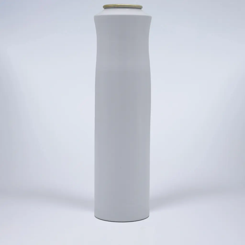 Flat shape A aluminum aerosol can, 45x190mm, White base